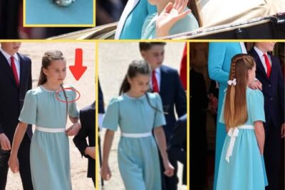 “¡Absolutamente asombroso!” La Princesa Charlotte, de 10 años, cautiva a millones con un elegante vestido color verde azulado y un icónico broche de diamantes que perteneció a la Reina – ¡El significado secreto detrás de su atuendo te dejará sin palabras!