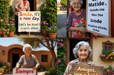 Colocaba un Cartel Cada Mañana en la Puerta de Su Casa