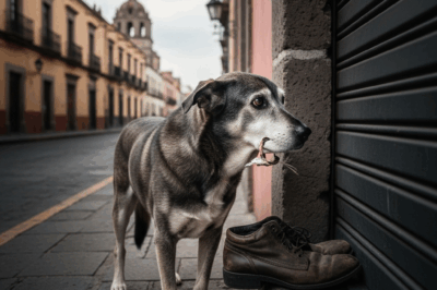 EL PERRO QUE CUIDABA ZAPATOS… PARA QUE SU DUEÑO VOLVIERA