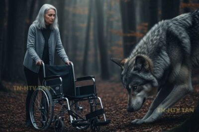 Ella lo llevó en su silla de ruedas al bosque y desapareció. Lo que hizo el lobo después… nadie podría creerlo… 😲…