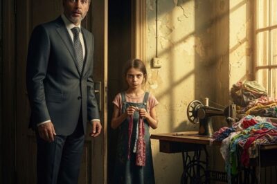 Al tocar la puerta para cobrar la renta atrasada, el millonario no esperaba encontrarse con esa escena. Una niña delgadita, con los ojos cansados, cosía a mano, agotada, intentando terminar otro vestido para ayudar a su mamá. Lo que él no sabía era que esa niña…