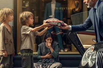 ¡Un millonario observa a unos gemelos vender su coche de juguete para salvar a su madre! Sin saber que sus vidas cambiarían…