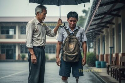 La maestra que nunca se casó adoptó a una estudiante que tenía una pierna amputada. Veinte años después, hizo llorar a toda la nación…