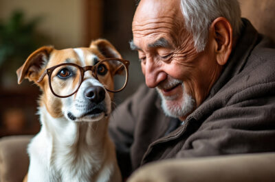 El Perro que Usaba Gafas Sin Cristales para Hacer Reír a Su Dueño