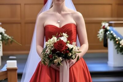 MI PROMETIDO Y SU MADRE ME CONSULTARON QUE ME PUSIERA UN VESTIDO DE NOVIA ROJO PORQUE TENGO UN HIJO, PERO YO TENÍA UNA IDEA MEJOR.