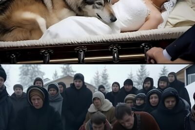 El lobo no abandonó el ataúd de la mujer, y cuando la gente se inclinó para verlo mejor, allí…