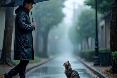 Bajo la Lluvia: El Encuentro de Dos Soledades