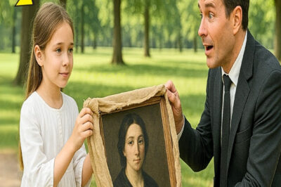 UNA NIÑA LE PIDE A UN MILLONARIO QUE COMPRE SU PINTURA… ÉL NO ESPERABA VER ESE NOMBRE