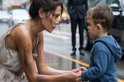 MENDIGA AYUDA A NIÑO LLORANDO SIN SABER QUE SU PADRE MILLONARIO LA OBSERVABA