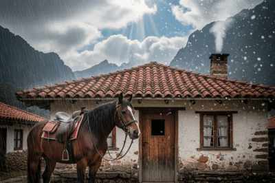 EL CABALLO QUE ESPERÓ BAJO LA LLUVIA