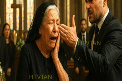 En el funeral de mi esposo… mi hijo me abofeteó por la herencia…. y terminó sin nada