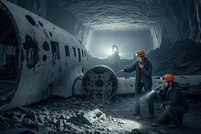 Avión cargado con barras de oro desapareció 1984 — 29 años después mineros hallan fuselaje en cueva