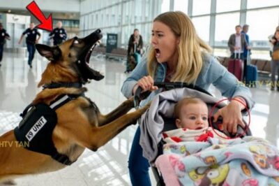 Perro K9 Saltó Dentro de un Cochecito en el Aeropuerto — Lo Que Cayó Hizo Correr a Seguridad