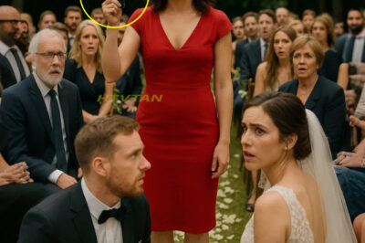 Estaba a punto de decir “Sí, quiero”… hasta que una mujer de rojo detuvo la boda.