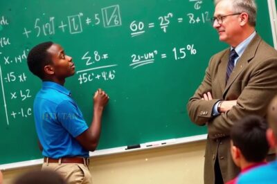 Profesor Le Dijo al Estudiante Negro: “Resuelve Esta ECUACIÓN y Mi Salario Será Tuyo” – Lo Que Pasó.