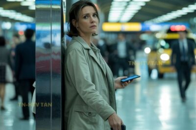 OLVIDADA POR SU MARIDO EN EL AEROPUERTO, YA IBA A IRSE… PERO SE CONGELÓ AL OÍR A SU SUEGRA HABLAR