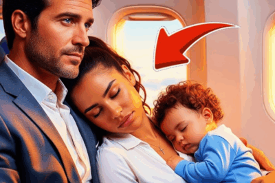 MILLONARIO EN VUELO DEJA QUE UNA MADRE POBRE DUERMA CON SU BEBÉ EN SU HOMBRO Y DESCUBRE EL AMOR