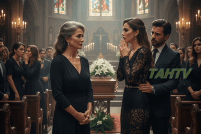Dios mío, suegra, ¿en serio viniste al funeral de tu propio marido con ese vestido tan barato? La voz de Verónica resonó por toda la capilla como una bofetada.