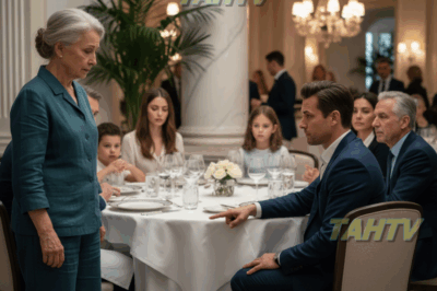 En el restaurante, mi hijo me señaló y dijo: “Mamá, esta mesa es solo para la familia. Puedes…”