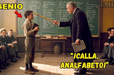 “¡CALLA, ANALFABETO!” — gritó el profesor… hasta que el niño escribió en 9 idiomas