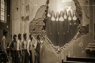 Cuando derribaron la pared en la iglesia de San Luis, los albañiles escucharon coros de monjas