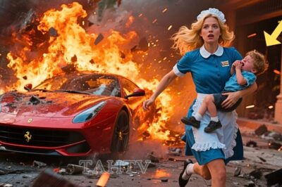 El coche explotó… pero la criada sacó al niño millonario de las llamas​
