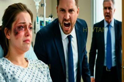 En el hospital después del parto, mi esposo millonario me golpeó… y mi padre CEO detuvo su empresa…