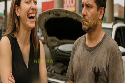 La millonaria rió: “¡Soltero, inútil y torpe!”… y el papá mecánico reparó su coche de inmediato…