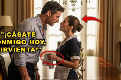 “NECESITO UNA ESPOSA AHORA. ¿VIENES?”, LE DIJO EL MILLONARIO A LA SIRVIENTA. LO QUE ELLA HIZO…