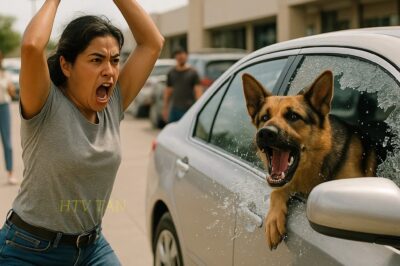 ROMPÍ LA VENTANA DEL AUTO DE UN DESCONOCIDO PARA SALVAR A UN PERRO QUE JADEABA Y SE ASFIXIABA BAJO EL SOL. LOS TRANSEÚNTES APLAUDIERON EL ACTO, CREYENDO QUE TODO TERMINARÍA AHÍ. PERO LO QUE SUCEDIÓ DESPUÉS FUE COMPLETAMENTE INESPERADO. EL DUEÑO DEL VEHÍCULO APARECIÓ, Y EN LUGAR DE AGRADECERME, REVELÓ UN SECRETO QUE CAMBIÓ POR COMPLETO LA HISTORIA. LO QUE PARECÍA UN SIMPLE RESCATE SE TRANSFORMÓ EN UNA SITUACIÓN QUE NADIE OLVIDARÁ JAMÁS. AQUEL INSTANTE DEMOSTRÓ QUE A VECES LA VERDAD ES MÁS IMPACTANTE QUE EL HEROÍSMO.