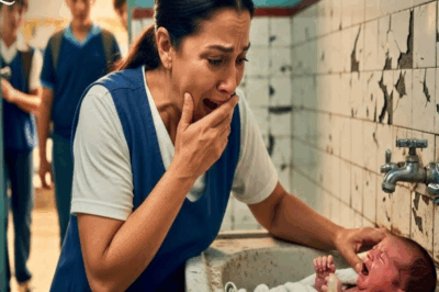 ABANDONÓ A SU BEBÉ EN EL BAÑO 💔🙁 de la escuela, pero esta mujer lo salvo.