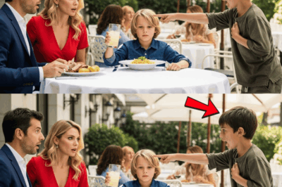 “¡TU NOVIA PUSO ALGO EN LA COMIDA DE TU HIJO!” Gritó El Niño Pobre — El Millonario Se Quedó Helado