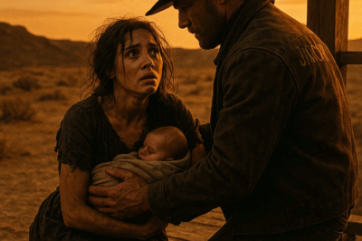 “No es mi bebé”, suplicó ella — hasta que el vaquero vio el relicario con su nombre.