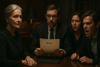 Mis Hijos Me Dejaron Fuera De La Lectura Del Testamento De Mi Esposo — Entonces Les Mostré El…