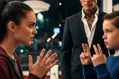 Vio que todos ignoraban al hijo mudo del JEFE DE LA MAFIA, hasta que ella le habló con señas.