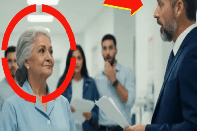 Millonario extranjero, anciana limpiadora, y una frase que hizo temblar a todo el hospital.