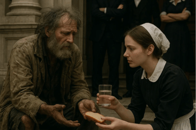 MILLONARIO PIDIÓ ESMOLA EN SU CASA Y FUE DESPRECIADO… SOLO UNA EMPLEADA HUMILDE ME EXTENDIÓ SU MANO