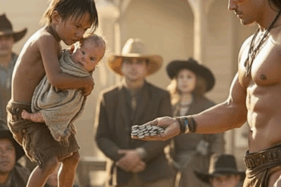 EL NIÑO HAMBRIENTO SIENDO SUBASTADO POR ROBAR PAN PARA SU HERMANA, Entonces un Apache Se Los Llevó
