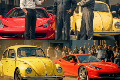 “¡TE PAGO 100 MIL DÓL SI ESA CARCACHA GANA DE MI FERRARI!” SE BURLÓ EL MILLONARIO SIN SABER QUE…