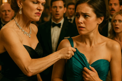 Mujer arrogante destrozó el vestido pensando que era una mesera… pero su esposo millonario miraba