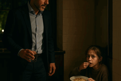 Millonario Sorprende A La Hija De Su Empleada Mientras Se Esconde Para Comer Sobras… Y Todo Cambia