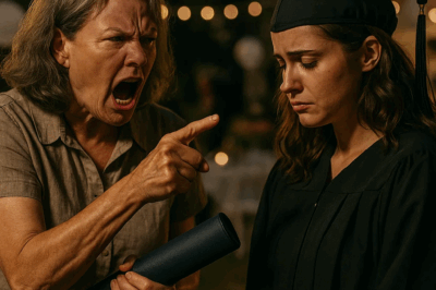 Mientras sostenía mi diploma, mi madre me gritó: “De nada sirve, sigues siendo basura”