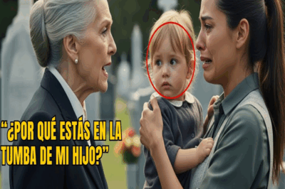 Una Billonaria Visita la Tumba de su Hijo y Encuentra a una Mujer Mexicana Llorando con un Niño…