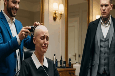 “Le raparon la cabeza a una camarera por diversión… hasta que entró su esposo, el jefe de la mafia