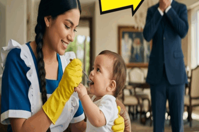 EL BEBÉ DEL MILLONARIO NO COMÍA CON LAS NIÑERAS… PERO ABRIÓ LA BOCA PARA ESTA EMPLEADA