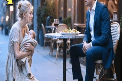 “¿Me da sus sobras, señor?” —Pero cuando el millonario la miró a los ojos, ocurrió un milagro…