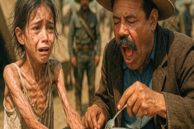 ¿PUEDO COMER SUS SOBRAS? – dijo la niña, PERO Pancho Villa vio las MARCAS en sus BRAZOS y…