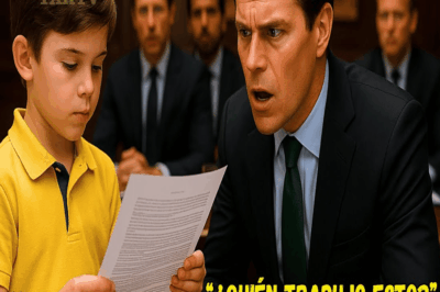 El hijo del jardinero oyó a los abogados hablar en otro idioma… y corrigió al millonario