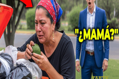 Millonario encuentra a su madre comiendo de la basura… la razón te dejará en shock