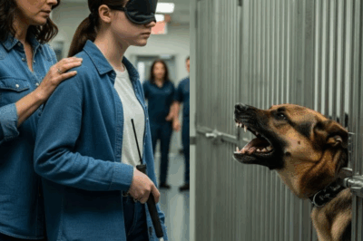 Una niña ciega conoce al perro policía más peligroso: lo que hizo el perro retirado después dejó atónitos a todos